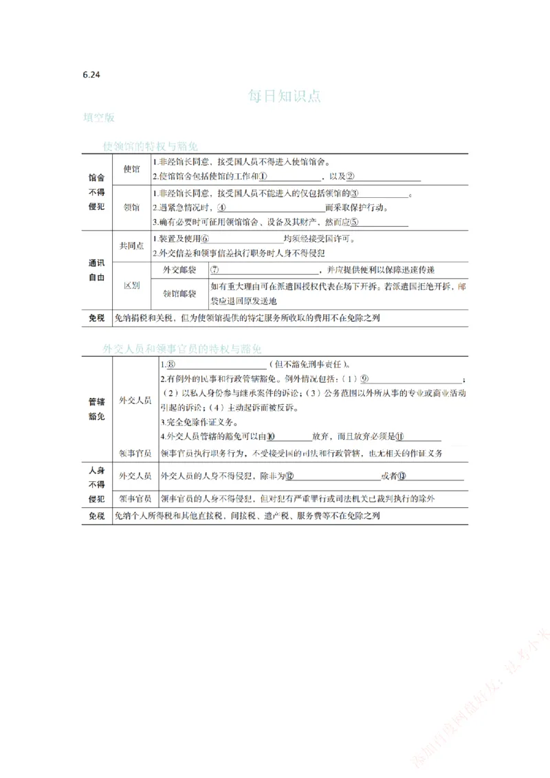 《每日知识点填空汇总-三国法（填空版）_2026法考客观_众-H_0026ZH每日知识点填空汇总（八科全）》第3页预览