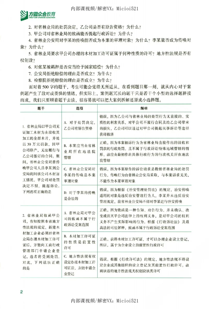 《真题破译-行政法-李佳_2026法考客观_众-H_06.真题破译（内部版）_讲义》第7页预览