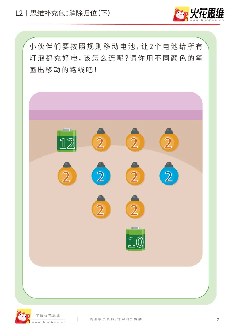《第20专题_路线消数_消除归位（下）_提高挑战包_202004302239251_（G1450)火花思维幼小衔接及L1-L5_L2完结_L2完结AI41-88_补充资料练习册_20路线消数》第2页预览