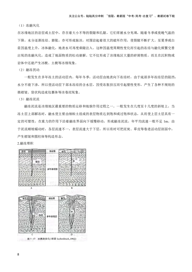 《重难点06地表形态变化-（新高考专用）（教师版）_07-地理-高考总复习_专项复习_2024年_2024年高考地理热点·重点·难点专练（新高考专用）》第8页预览