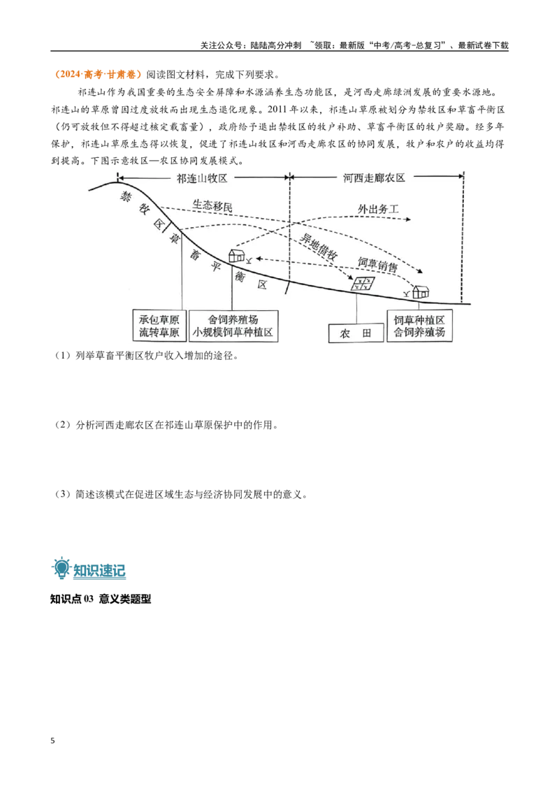 《题型03评价影响意义类题型-（新高考通用）（学生版）_07-地理-高考总复习_专项复习_2025年_2025年高考地理真题题源解密（新高考通用）》第5页预览