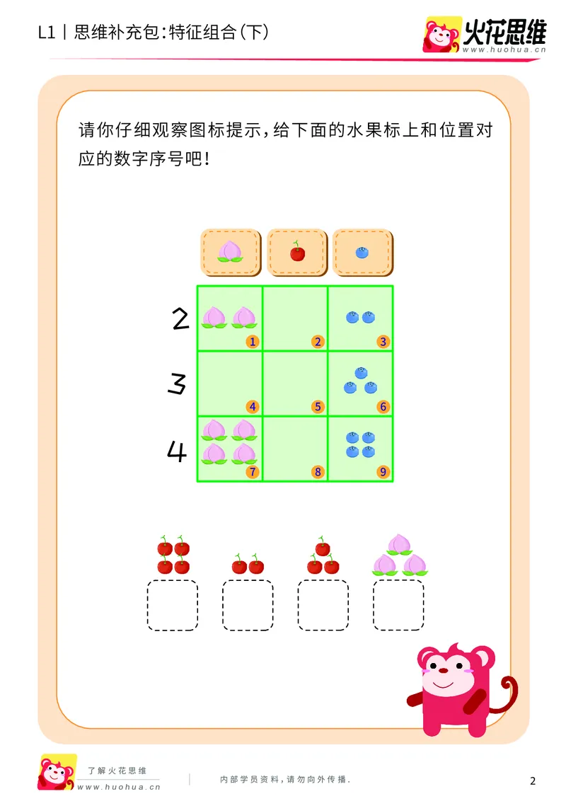 《第11专题_对应推理_特征组合（下）_提高挑战包_201911201420021_（G1450)火花思维幼小衔接及L1-L5_L1完结_火花L1课后习题包》第2页预览