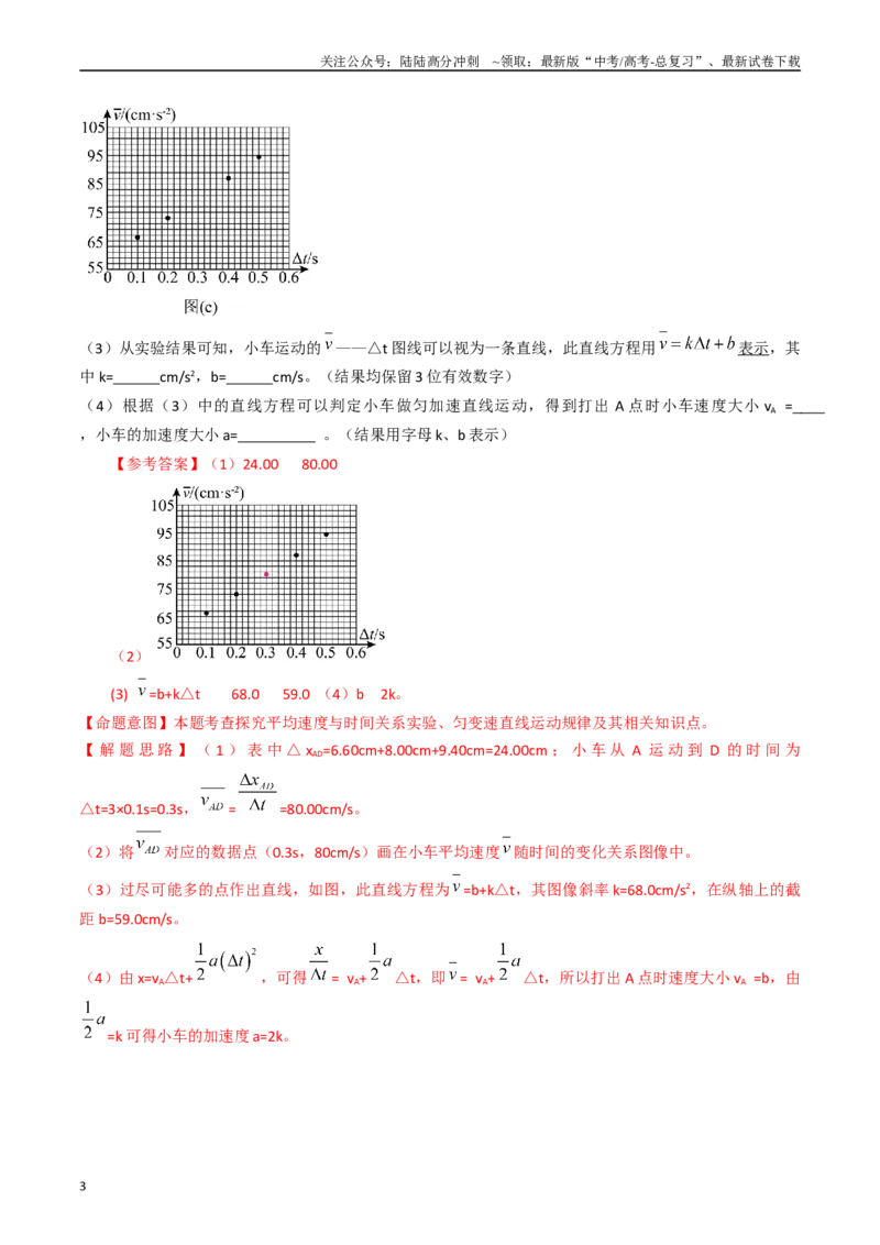 《专题41力学探究性实验（全国通用）（解析版）_04-物理-高考总复习_专项复习_2025年_五年（2020-2024）高考物理真题分类汇编（全国通用）》第3页预览