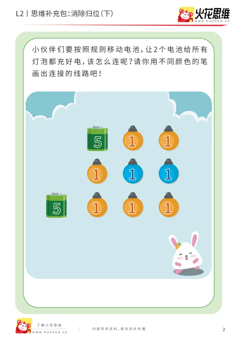 《第20专题_路线消数_消除归位（下）_基础巩固包_202004302239181_（G1450)火花思维幼小衔接及L1-L5_L2完结_L2完结AI41-88_补充资料练习册_20路线消数》第2页预览