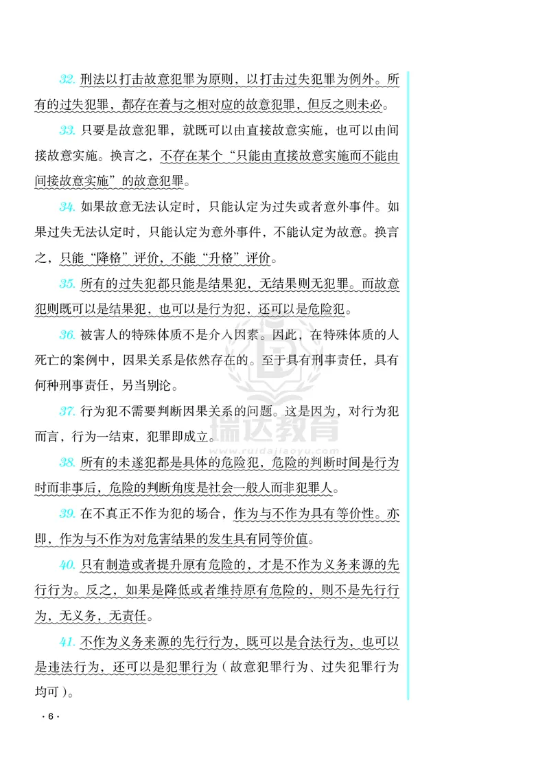《2026年蔡雅奇法考刑法考前纸_2026法考客观_瑞-D_002026RD客观考前几页纸》第6页预览