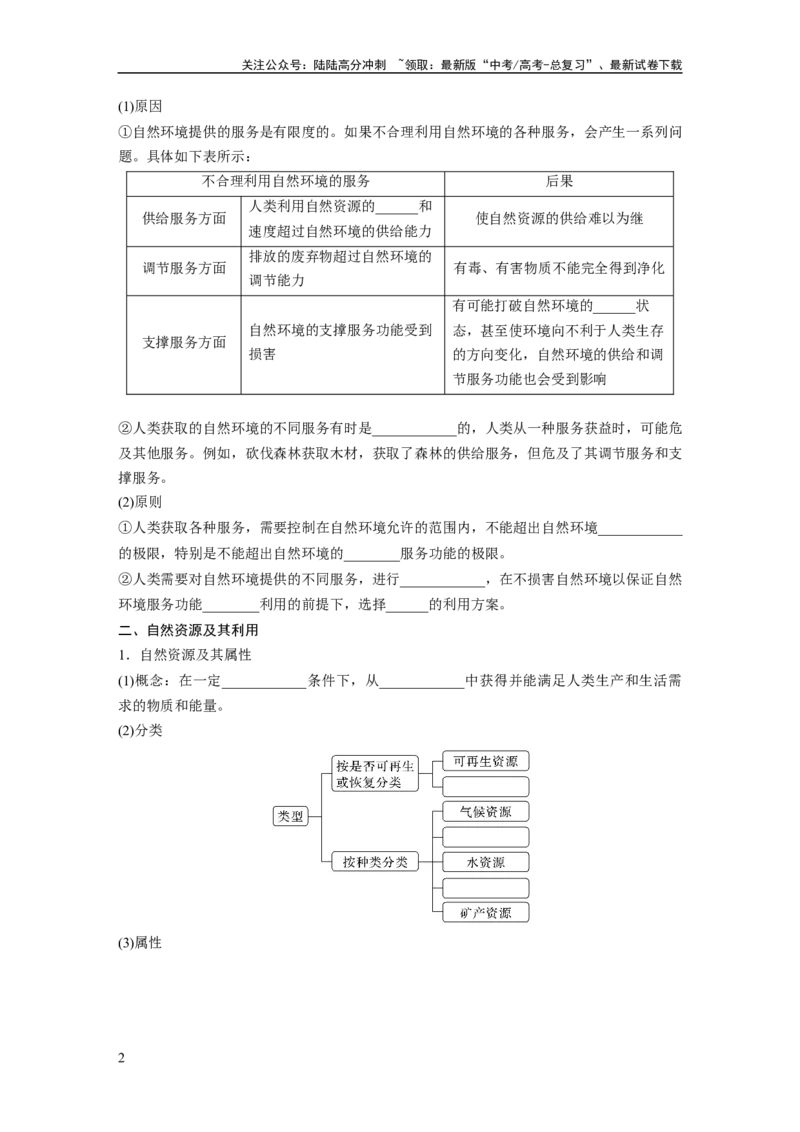 《第四部分　第一章　课时69　自然环境与人类社会_07-地理-高考总复习_一轮复习_2024年_2024高考地理大一轮复习课件讲义新人教版知识总结_2024年高考地理一轮复习讲义（新人教版）》第2页预览