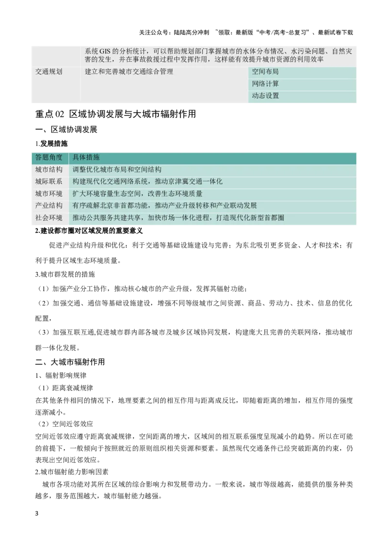 《重难点10城乡发展与规划-（新高考专用）（学生版）_07-地理-高考总复习_专项复习_2024年_2024年高考地理热点·重点·难点专练（新高考专用）》第3页预览