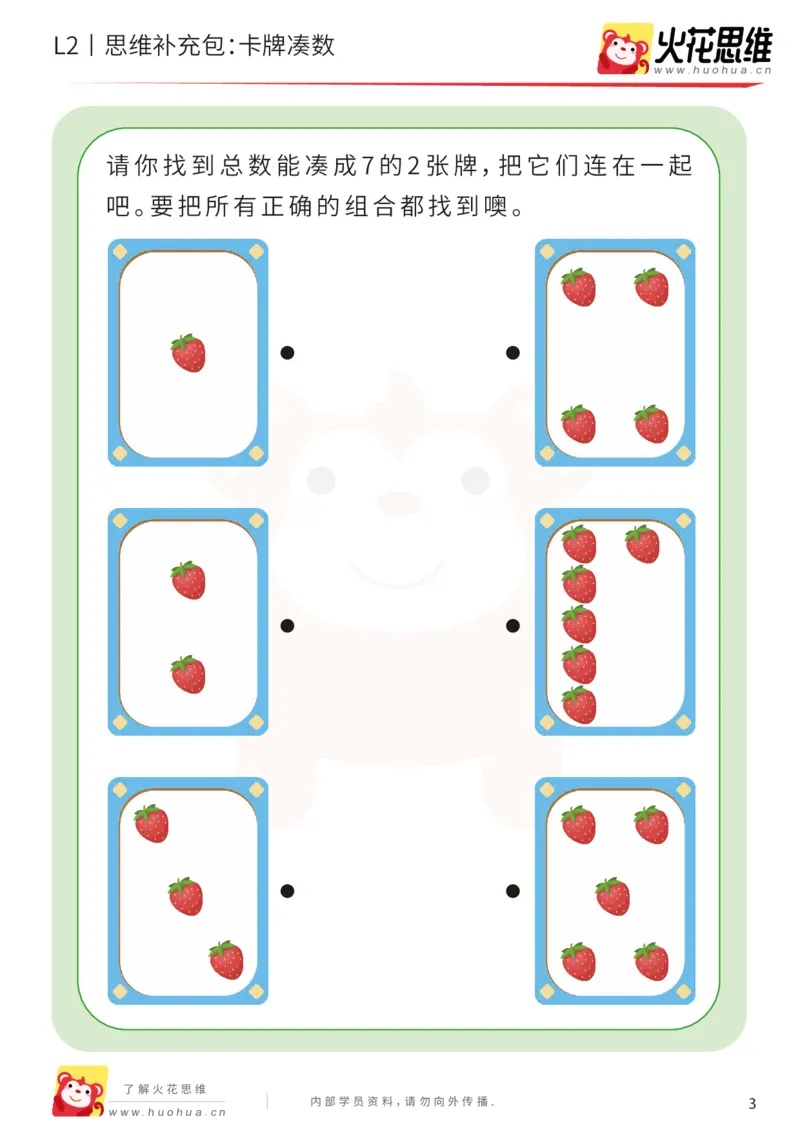 《第14专题_凑数游戏_卡牌凑数_基础巩固包_202002061052241_（G1450)火花思维幼小衔接及L1-L5_L2完结_L2完结AI41-88_补充资料练习册_14.凑数游戏》第3页预览