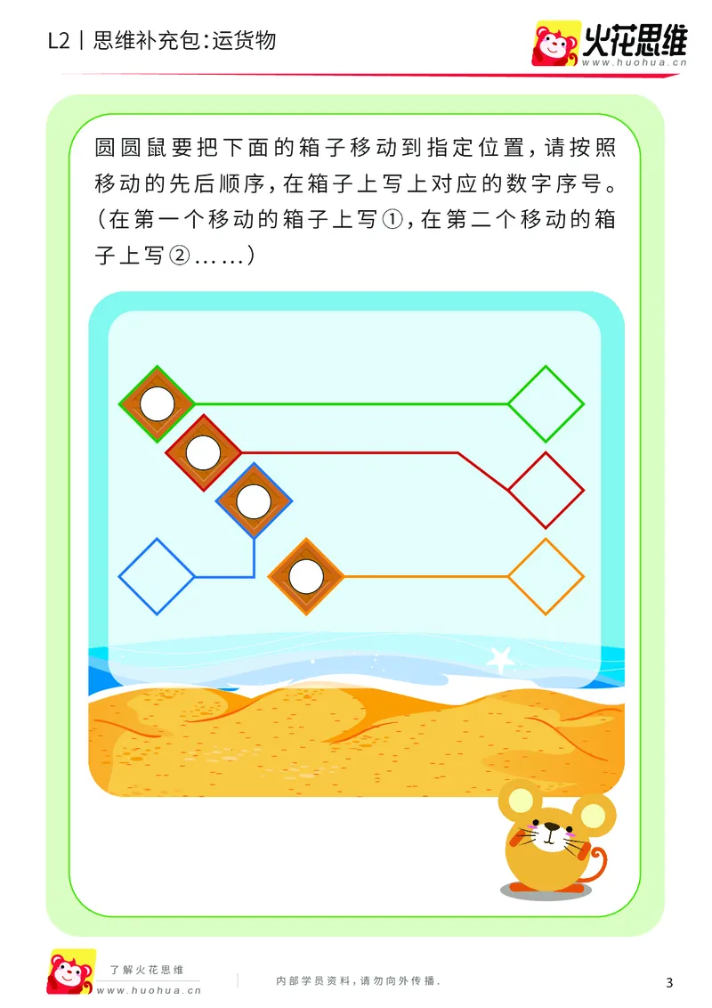 《第16专题_顺序规划_运货物_基础巩固包_202003061406191_（G1450)火花思维幼小衔接及L1-L5_L2完结_L2完结AI41-88_补充资料练习册_16顺序规划》第3页预览
