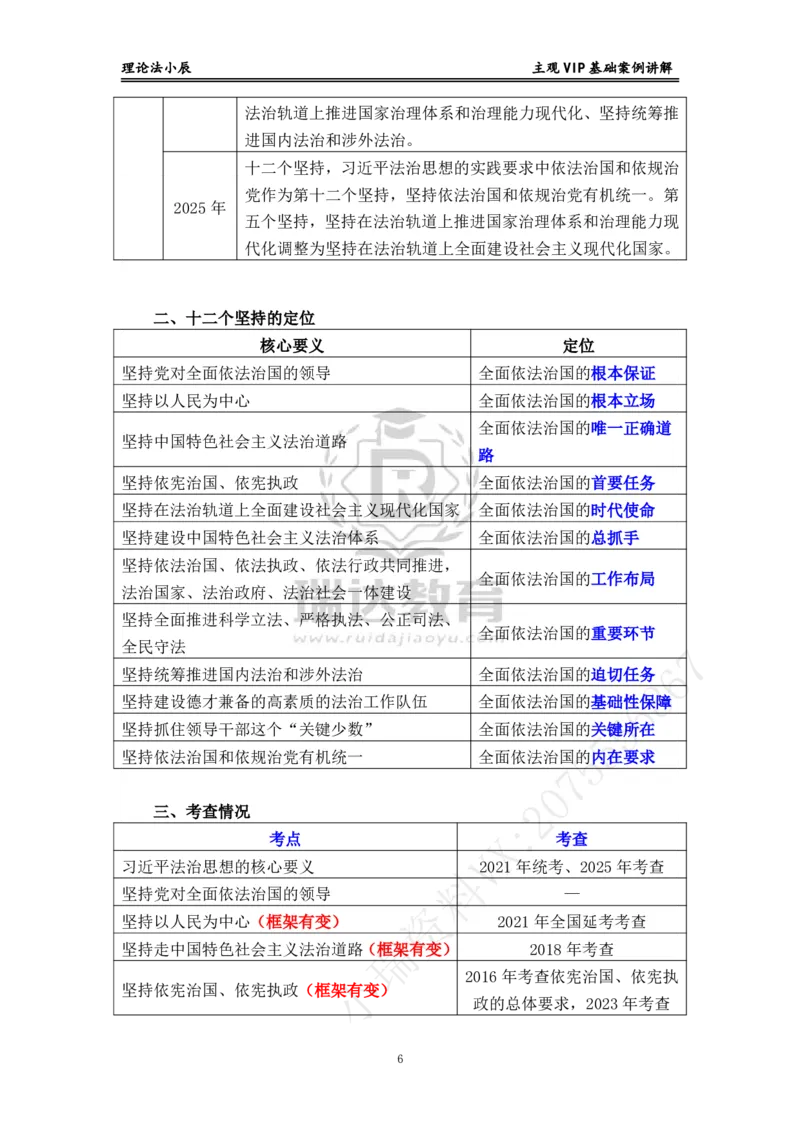 《主观VIP理论法基础案例讲解讲义_2026法考主观_RD_02主观案例专攻（内部课）_00讲义》第6页预览
