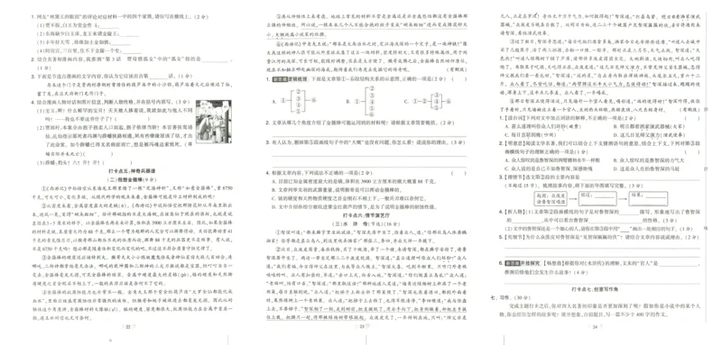 《2024春学霸提优大试卷5语下人教版_小学语文精品试卷合集（1-6年级下册）_《学霸提优卷》》第10页预览