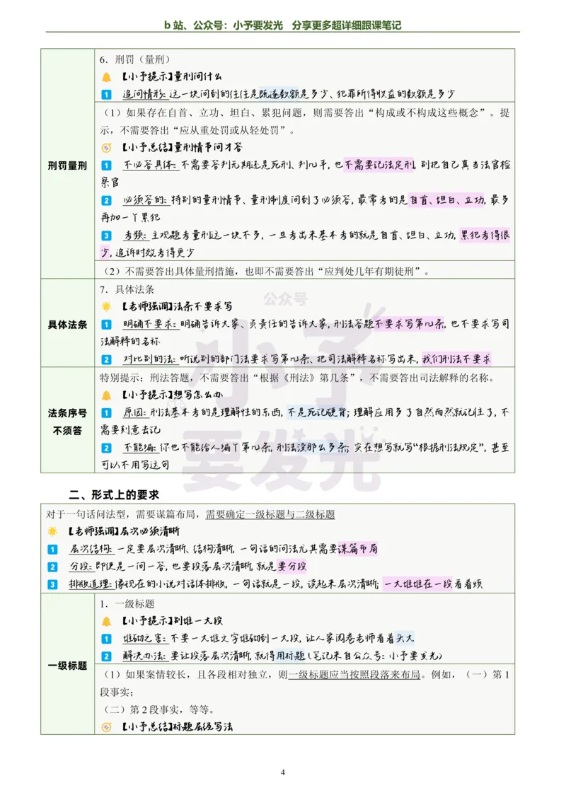 《26法考柏浪涛刑法主观题方法论超详细跟课笔记-黑白版_2026法考主观_ZH_13.主观冲刺_更新中2026年法考主观题冲刺版刑法众合柏浪涛_26法考柏浪涛刑法主观题方法论超详细跟课笔记》第5页预览