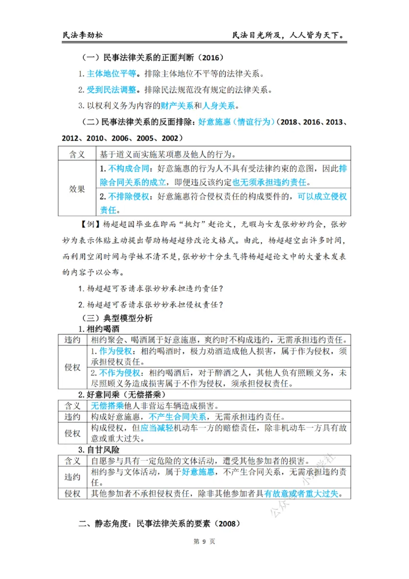 《2026年法考民法李劲松私塾筑基讲义（基础精讲）_2026法考客观_名师私塾_民法李劲松私塾视频+讲义_00讲义+作业+解析》第10页预览