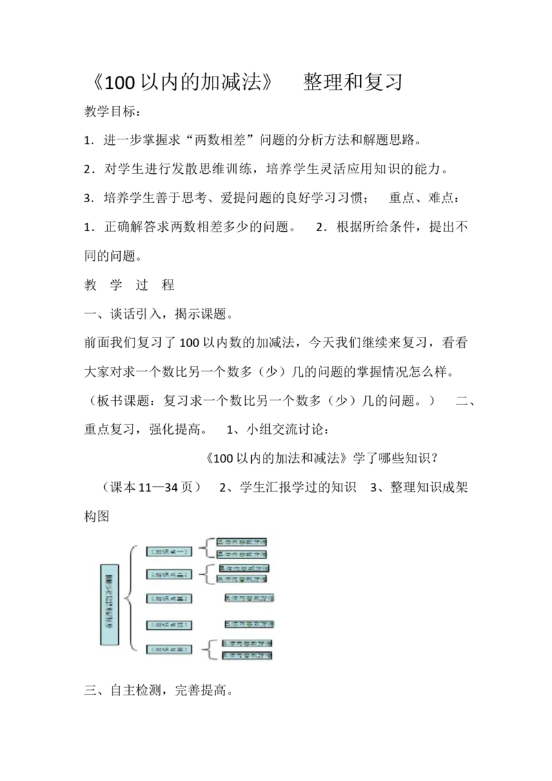 《人教版二上第2单元8整理和复习部级优课（廖榕榕）_人教版小学数学1-6上优质公开课教学视频+课件+教案_人教版小学数学2上优质公开课_人教数学公开课2上-精选》第1页预览