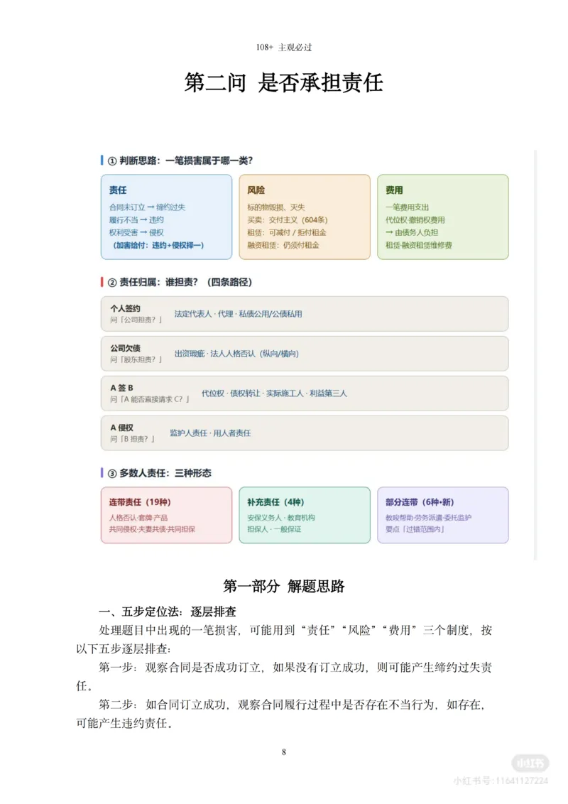 《2026法考民综主观题救命稻草（合订版）_2026法考主观_名师私塾_民综-刘安琪韩心怡李劲松_04主观救命稻草》第9页预览