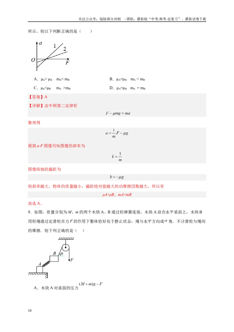 《专题二力与共点力平衡（解析版）_04-物理-高考总复习_二轮复习_2024年_2024年高考物理二轮复习讲义_资料_1-资料》第10页预览