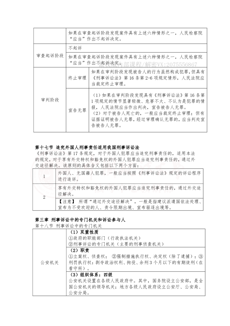 《1月17日下午第二章刑事诉讼法基本原则第三章刑事诉讼中的专门机关和诉讼参与人随堂笔记_2026法考客观_法-D_01先行筑基（内部班）视频+讲义_刑诉法视频+讲义_00讲义》第5页预览