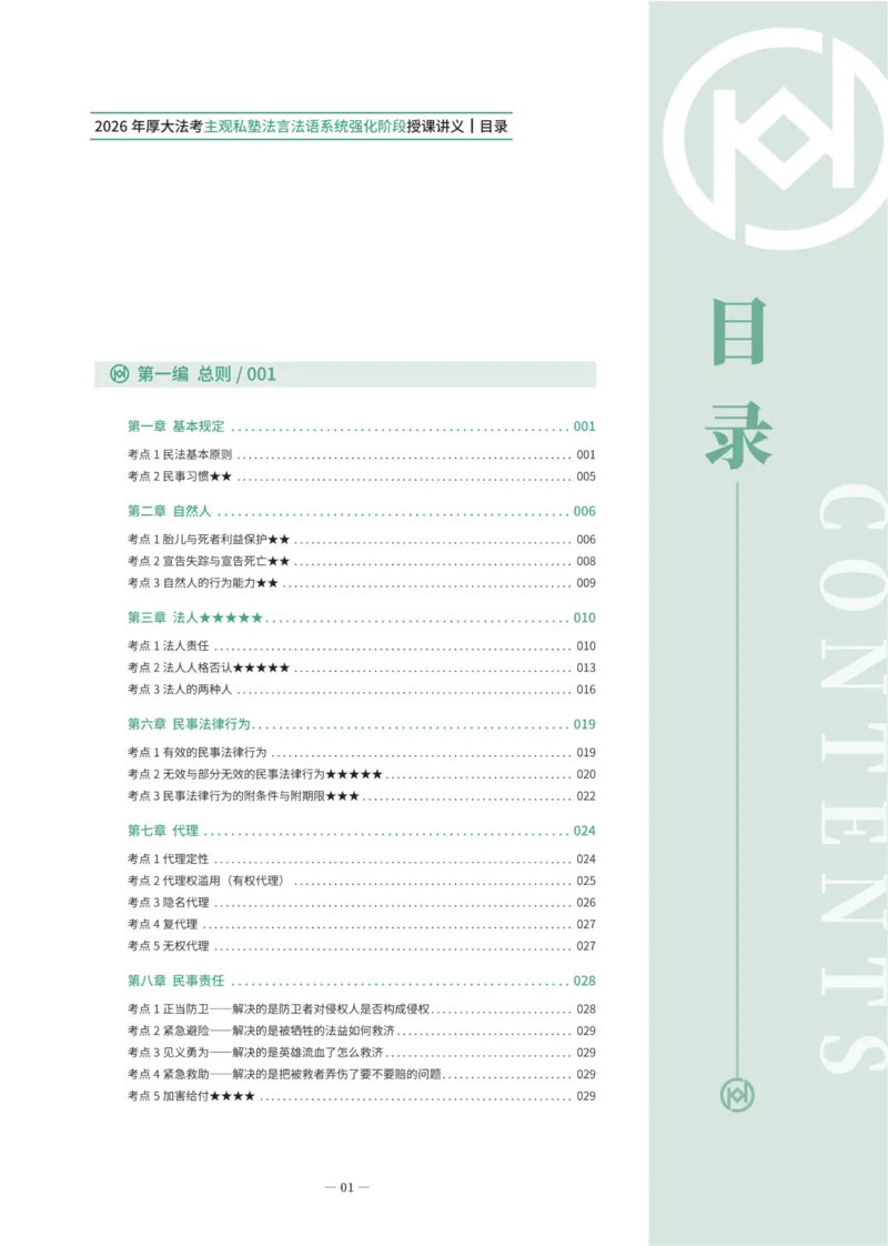 《2026民综崔红玉法言法语主观_2026法考主观_名师私塾_崔红玉_02系统强化（内部班）_00讲义》第3页预览