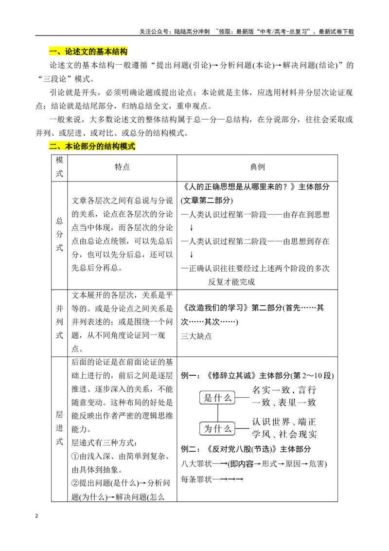 《专题三：分析思路结构-原卷版_一轮复习_2024年_2024年高考语文一轮复习一本通（全国通用_资料_信息类阅读》第2页预览