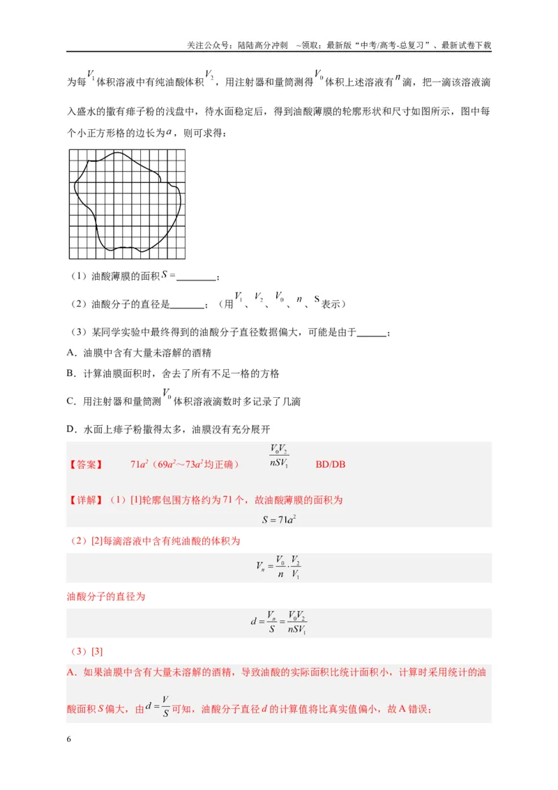 《专题十七热学和光学实验（解析版）_04-物理-高考总复习_二轮复习_2024年_2024年高考物理二轮复习讲义_资料_1-资料》第6页预览