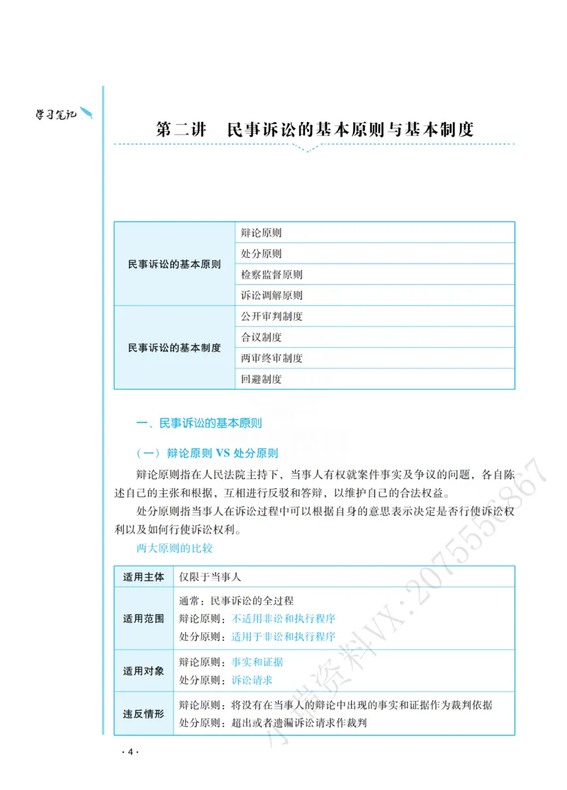 《李潇潇讲民诉法之主观题基础强化_2026法考主观_RD_基础强化_2026RD法考主观民诉法基础强化-李潇潇视频+讲义_00讲义》第8页预览