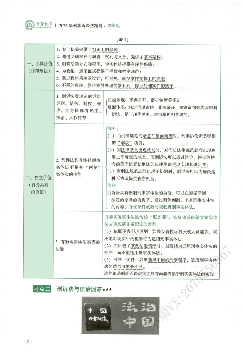 《2026QX客观内部精讲刑诉-温云云_2026法考客观_齐--X_内部精讲_26QX法考刑诉法-温云云内部精讲视频+讲义》第10页预览