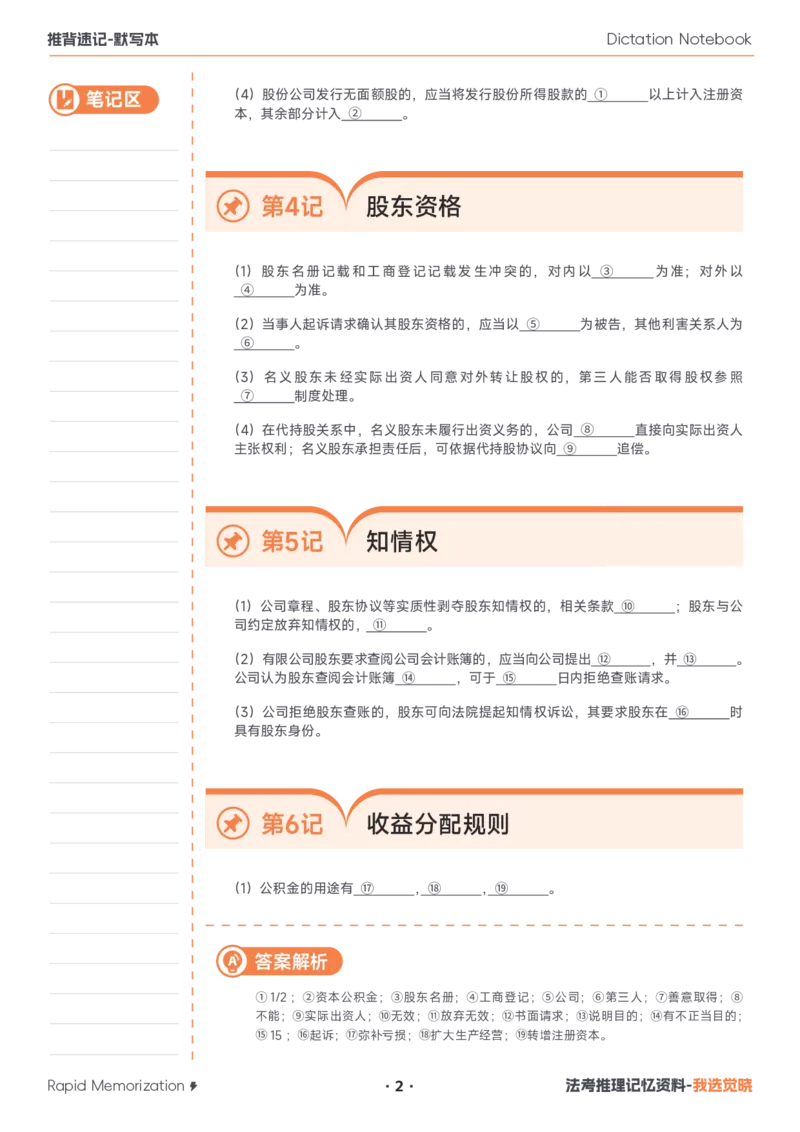 《2026年商法默写本_2026法考客观_其他_最后冲刺几页纸_26JX推背速记默写本（全）》第2页预览