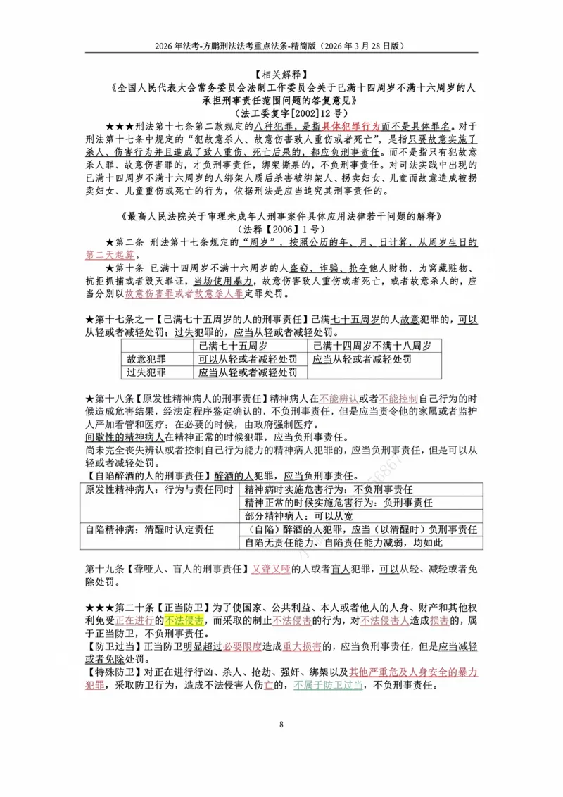 《20260328方鹏-刑法法考重点法条-大纲罪名-精简版_2026法考客观_法-D_基础精讲（内部班）_02刑法方鹏内部基础精讲_00讲义》第8页预览