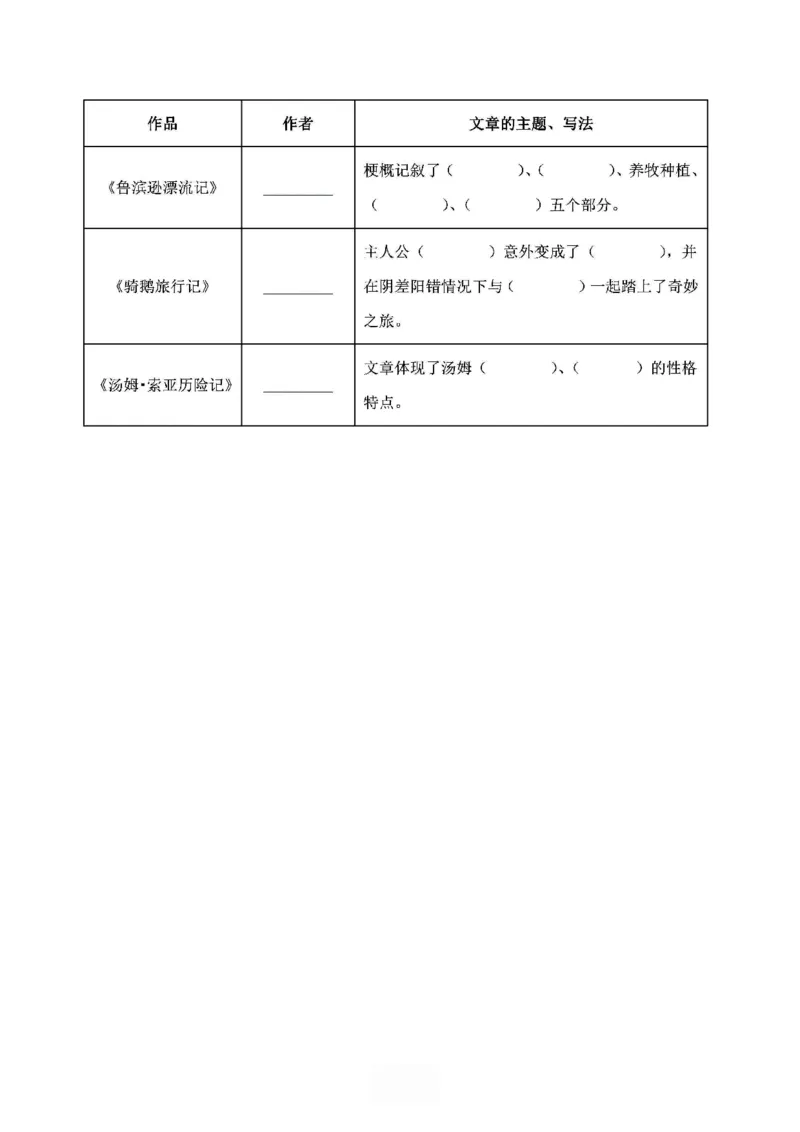 《2024春6下语文《必清基础考点练习卷》（含答案）_小学语文精品试卷合集（1-6年级下册）_《必清基础考点练习卷》》第6页预览