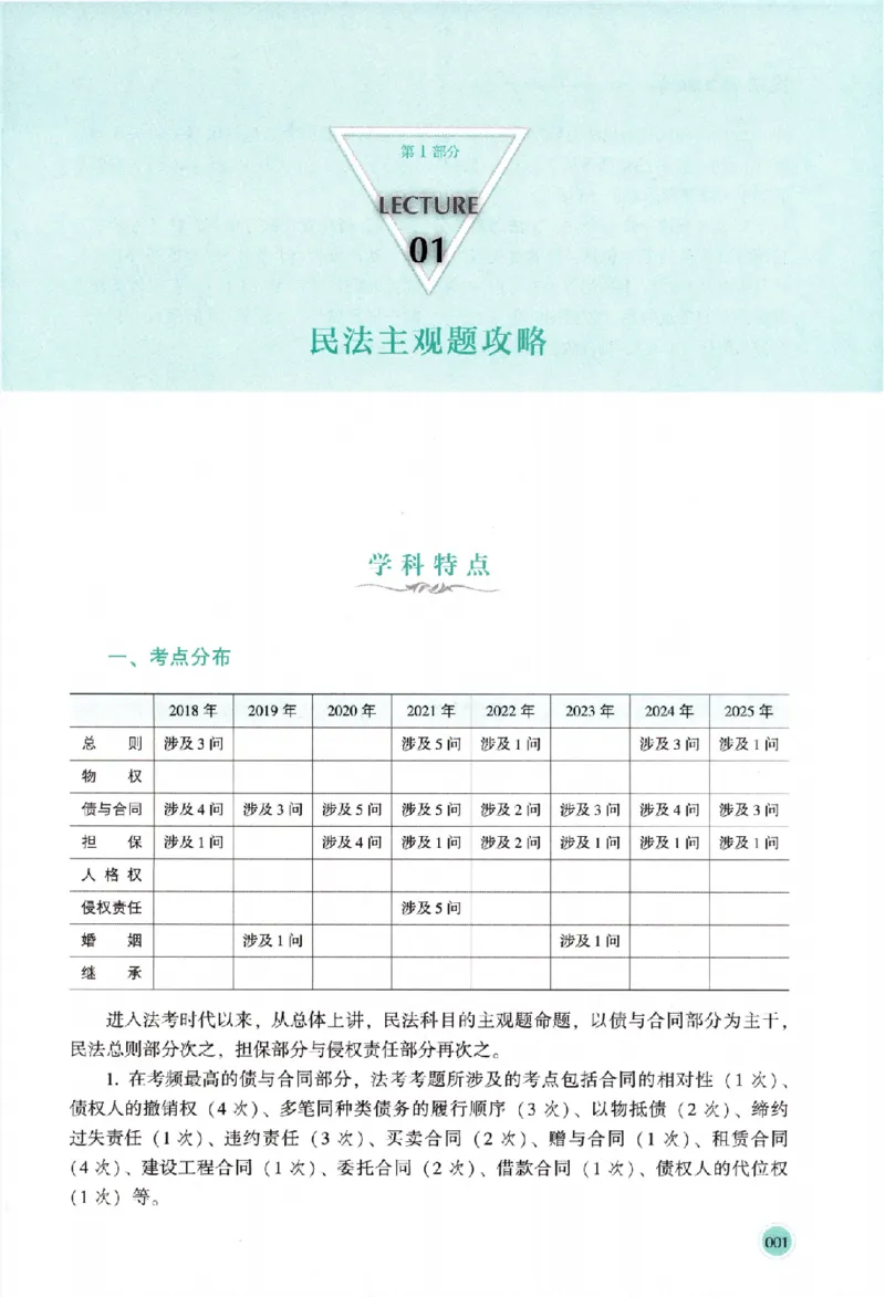 《真题破译-民法-张翔(1)_2026法考主观_HD_0926HD真题破译（内部课）_讲义》第8页预览