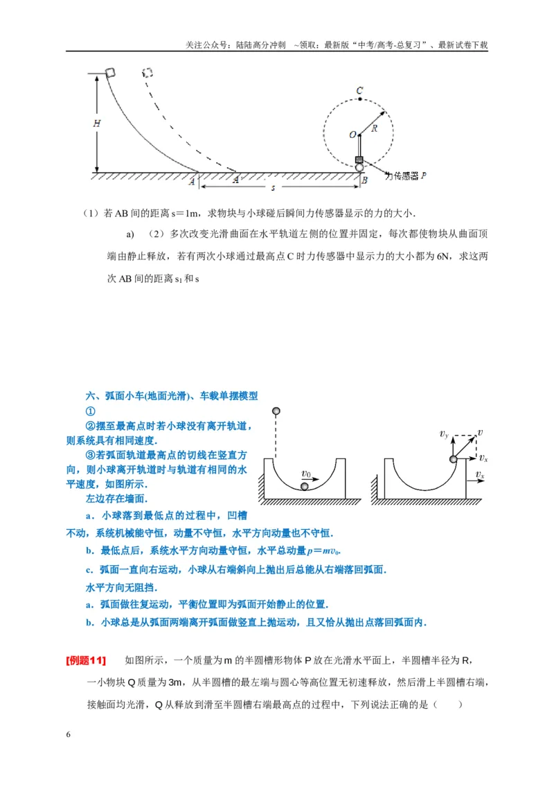 《专题7动量动量守恒定律（原卷版）_04-物理-高考总复习_专项复习_2024年_2024高考物理复习二级结论题型详解全面复习知识点_资料》第6页预览