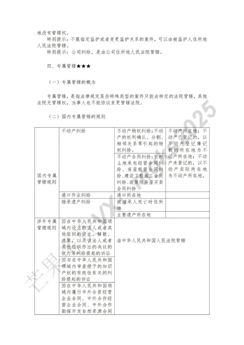 《1月25日下午第五讲法院管辖第六讲当事人和诉讼代理人_2026法考客观_法-D_01先行筑基（内部班）视频+讲义_民诉法视频+讲义_随堂笔记》第6页预览