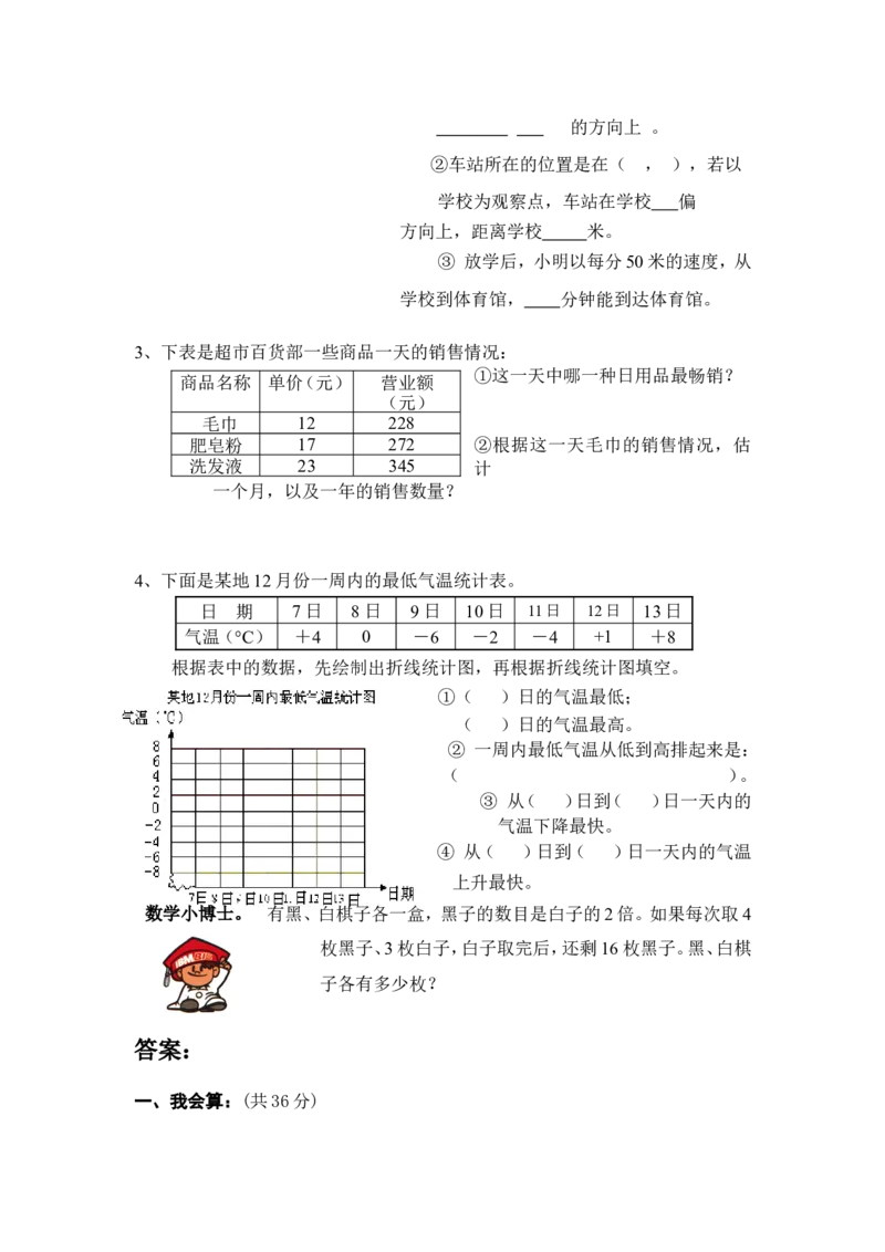 《四（上）人教版数学期末真题测试卷.10_小学1-6年级全科全套_1-6年级全科上册_四年级_四上数学_四上数学人教版数学单元期末期中检测卷》第4页预览
