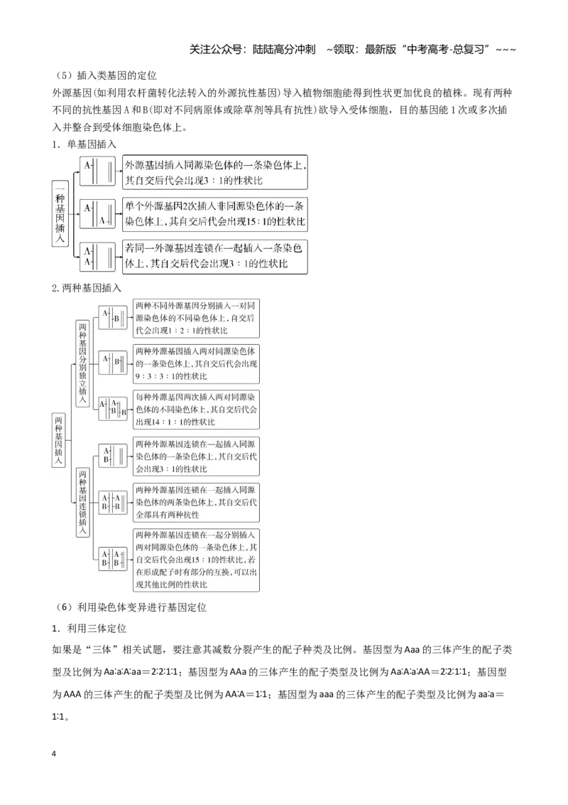 《专题七基因定位的遗传实验设计（2大考向）（学生版）_06-生物-高考总复习_专项复习_2026年-生物高考专项复习_32026年高考生物实验题专项突破训练》第4页预览