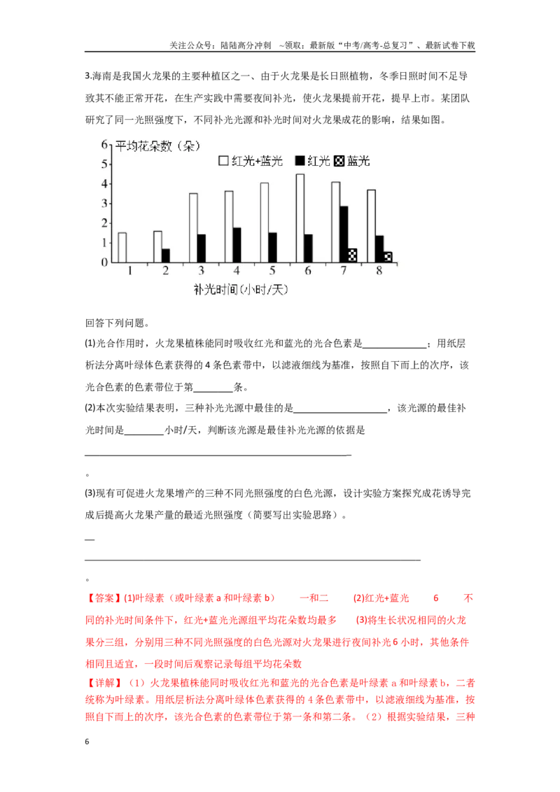 《专题七开放探究类实验能力培养及答题技巧（解析版）_06-生物-高考总复习_专项复习_2024年_2024高考生物实验题型归纳重难点练习提高解题技巧_资料》第6页预览