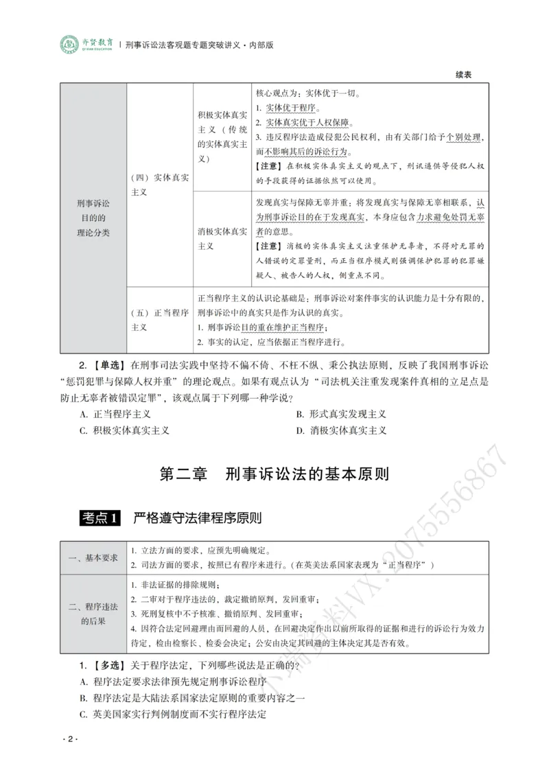 《2026年齐贤法考客观题专题突破班刑诉法-温云云_2026法考客观_齐--X_032026QX专题突破班_00讲义》第4页预览
