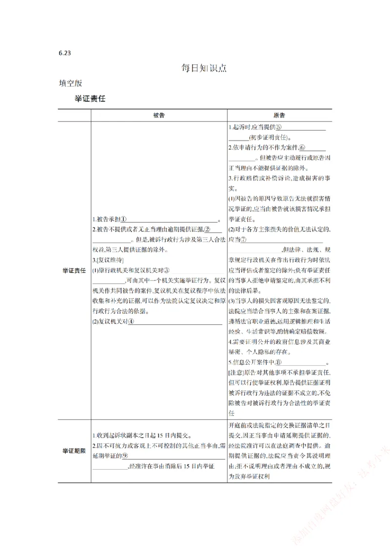 《行政法-填空版_2026法考主观_ZH_26众合法考主观题百日冲关内部课_00.知识点填空》第2页预览
