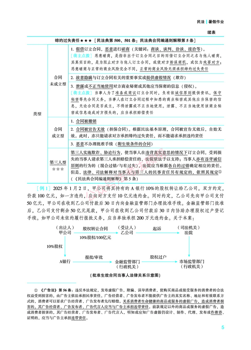 《2026年法考暑假作业-民法-上册_2026法考客观_众-H_法考作业》第9页预览