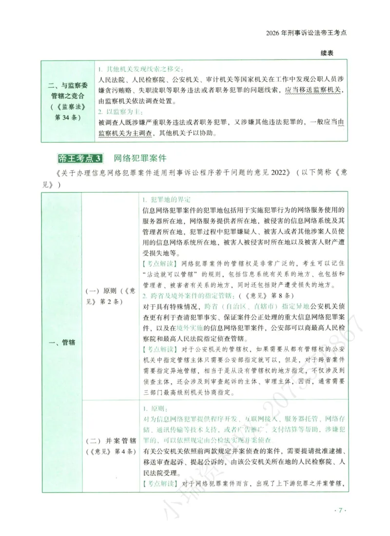 《2026齐贤帝王考点、案例技巧—刑诉法温云云_2026法考主观_QX_0626QX主观帝王考点_讲义》第8页预览