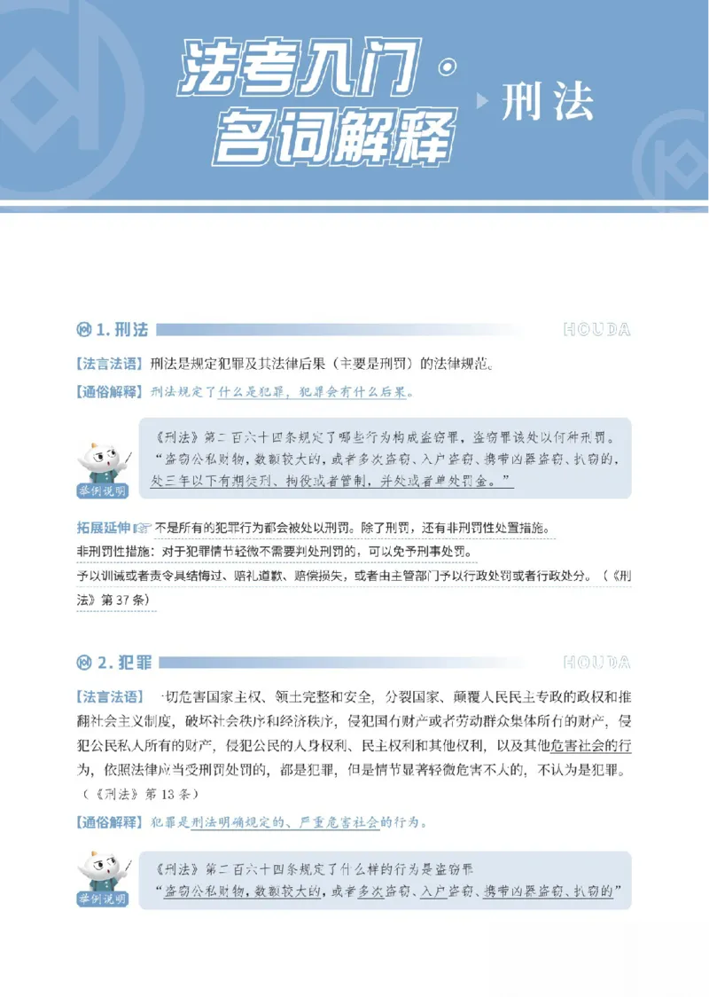 《刑法名词解释_可搜索_2026法考客观_厚-D_2026HD名词解释合集视频+讲义_OCR讲义+视频2026厚大法考名词解释-刑法卢阳》第1页预览