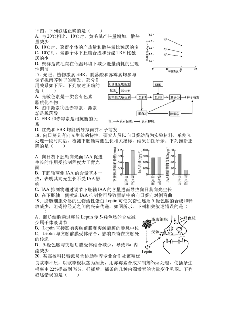 《四川省眉山市彭山区第一中学2025-2026学年高二上学期12月月考生物试卷（含答案）_20272025-2026学年高二上学期《月考+阶段检测类试卷合集》全国多省全科（100套）》第4页预览