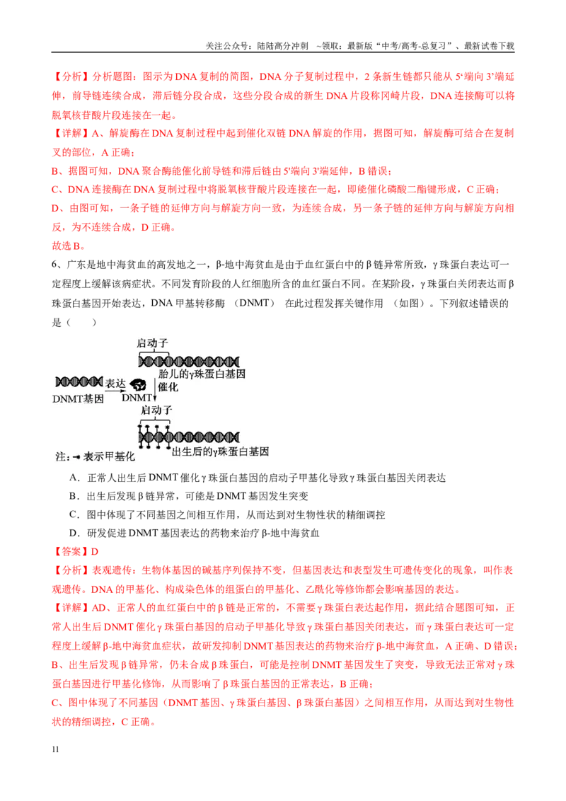《信息必刷卷05（江苏专用）（教师版）_06-生物-高考总复习_专项复习_2025年_2025年高考考前必刷题（多地区）生物_2025年高考生物考前必刷卷（江苏专用）5套》第5页预览
