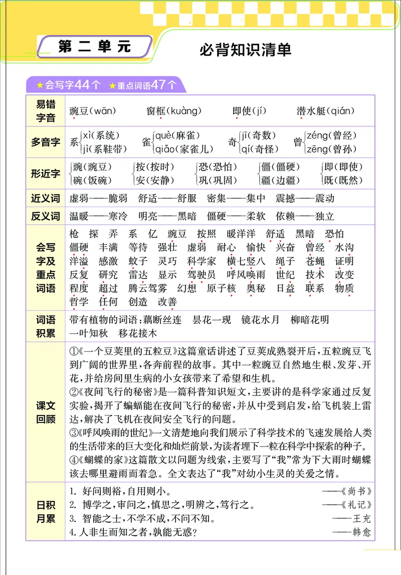 《小学语文四年级上册考点与重难点题型精梳_2027版小学《考点与重难点题型精梳》1-6年级上册（语文）》第4页预览