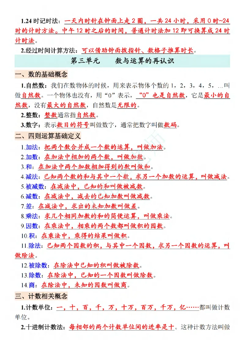 《2027版六上苏教版数学知识汇总_2027版小学《知识点汇总》1-6年级上册（北师+苏教）》第6页预览