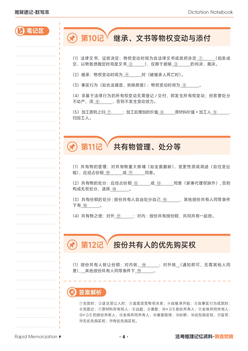 《26年民法默写本_2026法考客观_其他_最后冲刺几页纸_26JX推背速记默写本（全）》第4页预览
