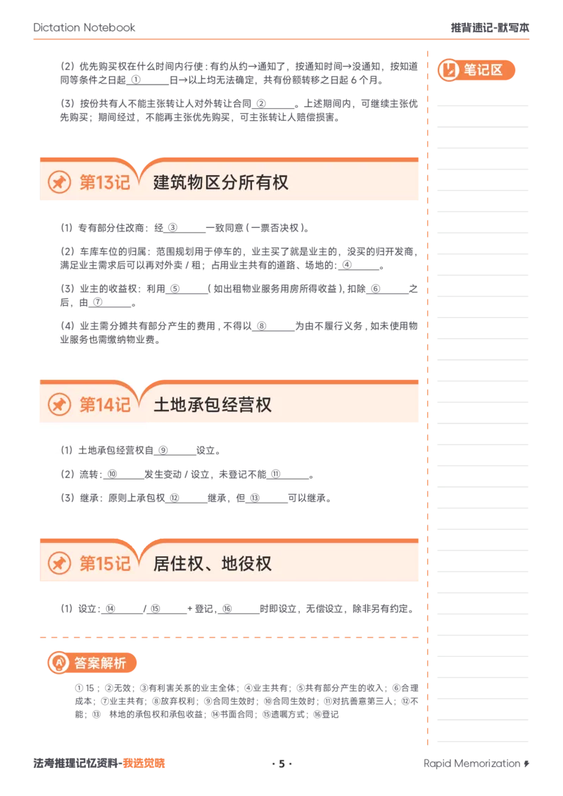 《26年民法默写本_2026法考客观_其他_最后冲刺几页纸_26JX推背速记默写本（全）》第5页预览