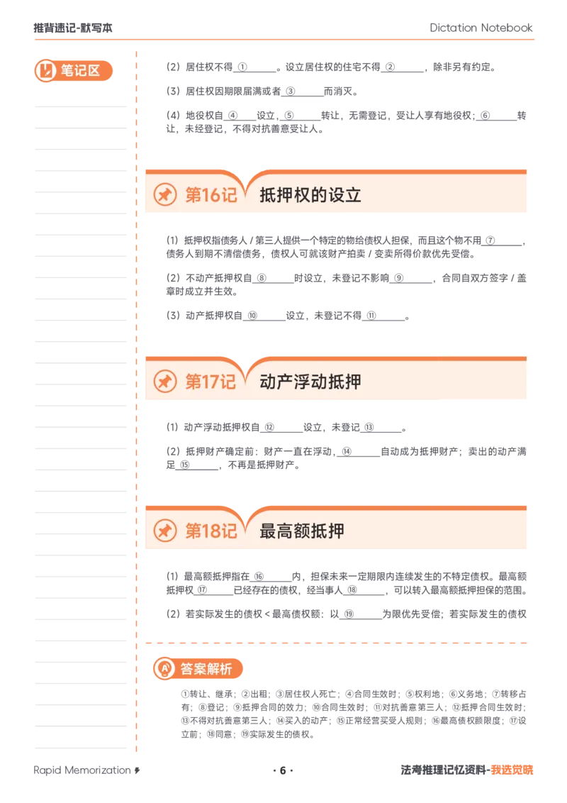 《26年民法默写本_2026法考客观_其他_最后冲刺几页纸_26JX推背速记默写本（全）》第6页预览