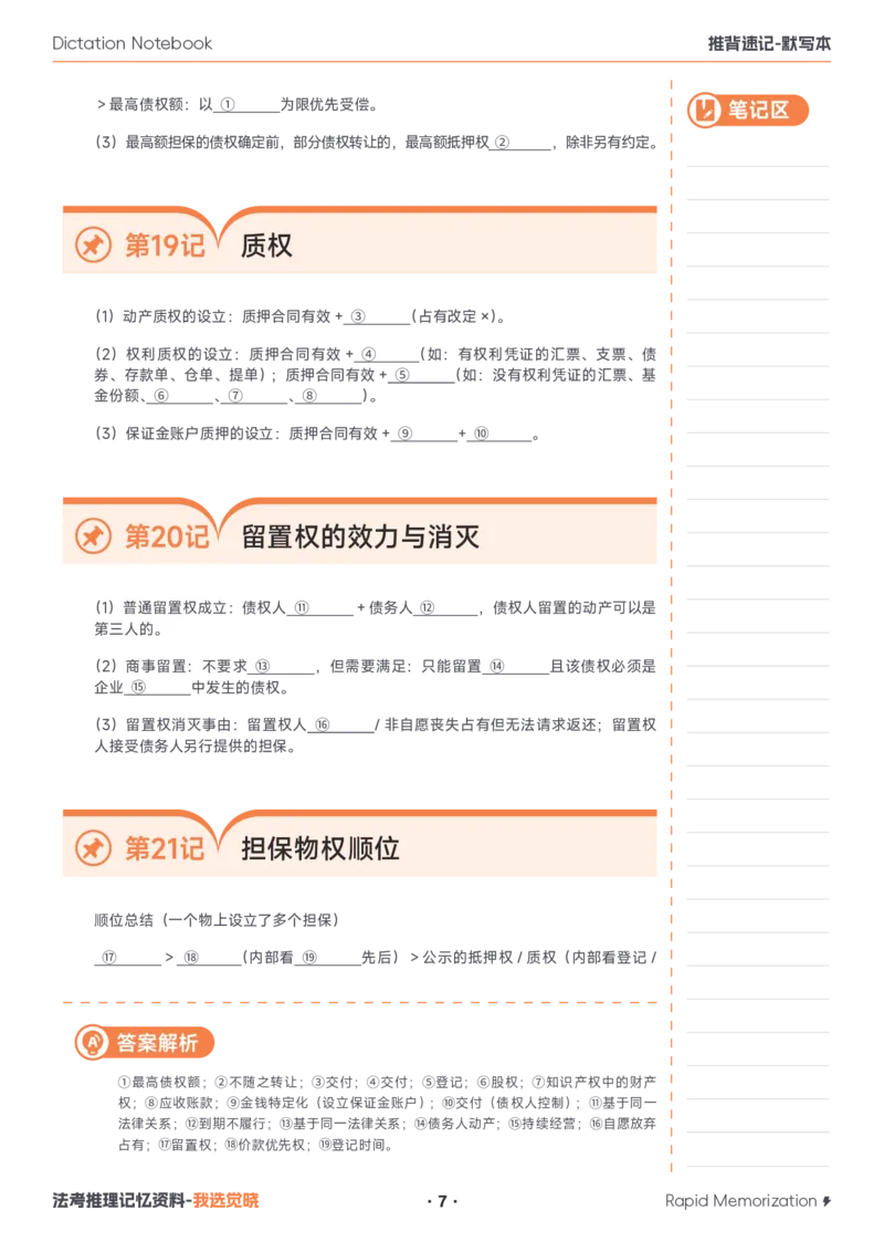 《26年民法默写本_2026法考客观_其他_最后冲刺几页纸_26JX推背速记默写本（全）》第7页预览