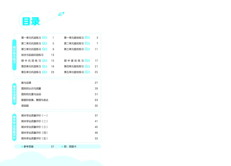 《全优卷六上人教数学_1786428059209_52026秋小学《53》系列语数英_53天天练_26秋53全优卷数学人教（半本）1-6》第3页预览