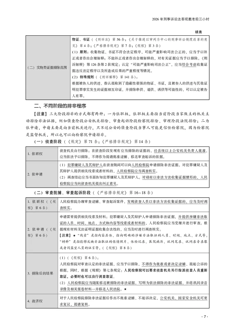 《2026齐贤法考客观题考前三小时刑诉法-温云云_2026法考客观_齐--X_052026QX考前聚焦_05视频+讲义2026齐贤客观考前聚焦刑诉-温云云》第9页预览